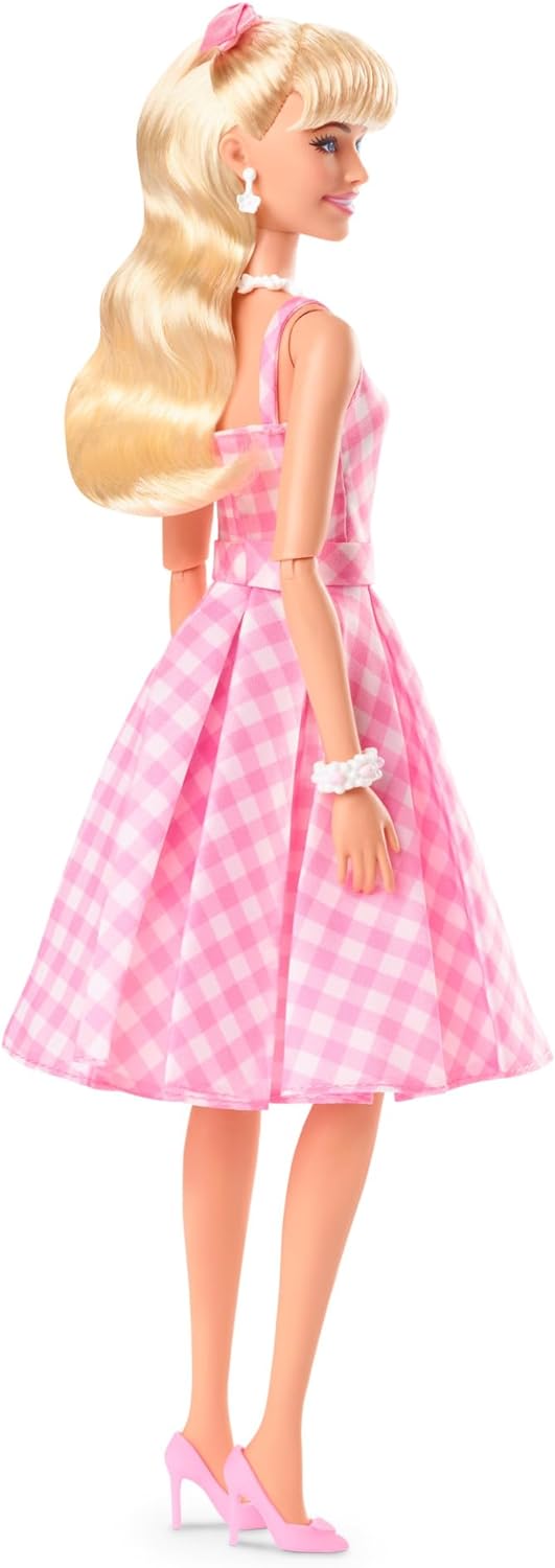 Barbie The Movie Pink Gingham Dress Doll - Image 5