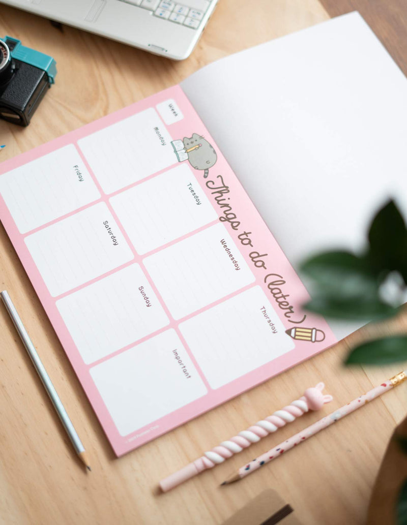 Weekly Planner Notepad A4 Pusheen Rose Collection packaging view