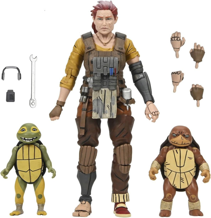 TMNT Comic The Last Ronin - The Lost Years - Grammy April With Baby Yi And Moja (TMNT Comic Book Series) 7" Scale Action Figure Teenage Mutant Ninja Turtles (view 3)