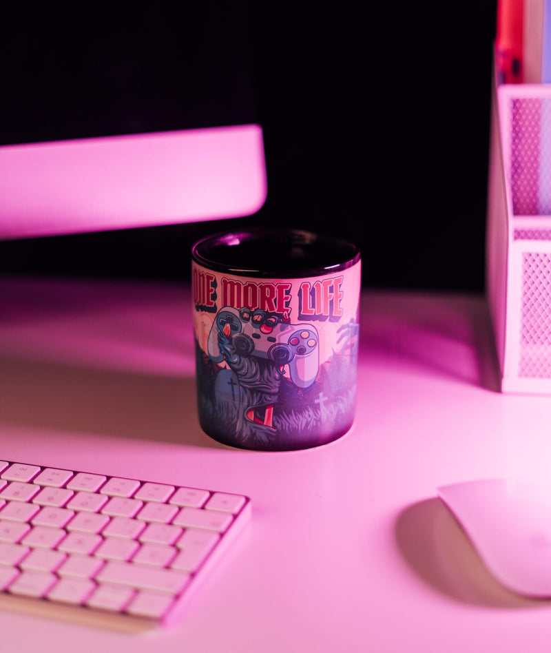 Gameration One More Life XL Heat Changing Mug packaging view