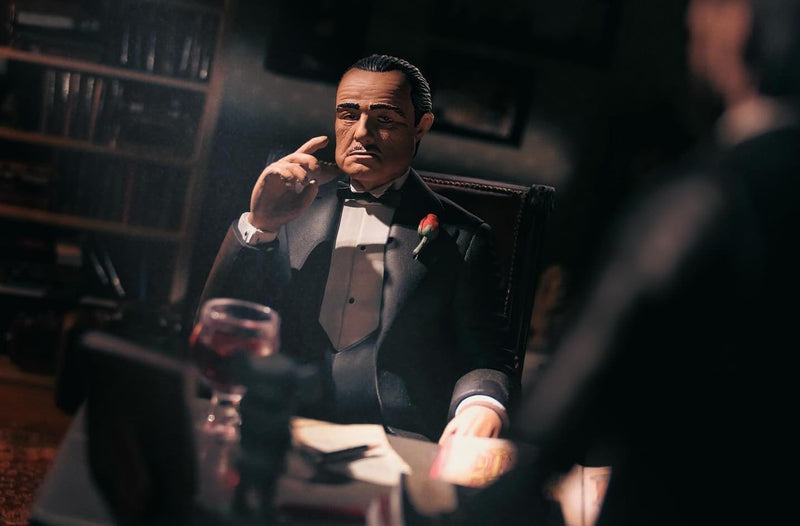Godfather Don Vito Corleone "Sitting" 1:10 Scale Figure (Repainted) (view 2)