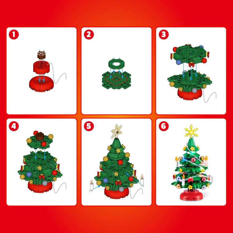MAX Build More LED Christmas Tree Construction Mystery Capsule by ZURU (Styles Vary)