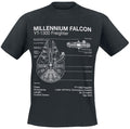 Star Wars Millenium Falcon Sketch T-Shirt