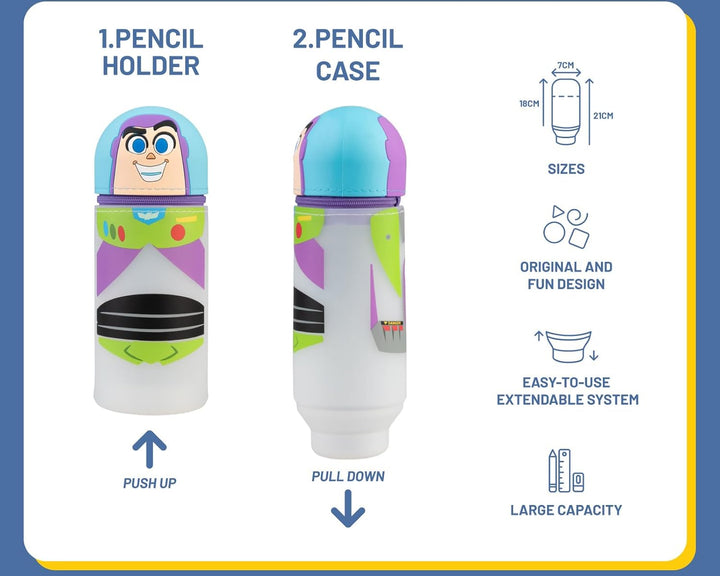 Disney Pixar Toy Story Buzz Lightyear Expandable Pencil Case