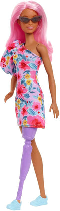 Barbie Fashionistas Doll Pink Hair, side angle