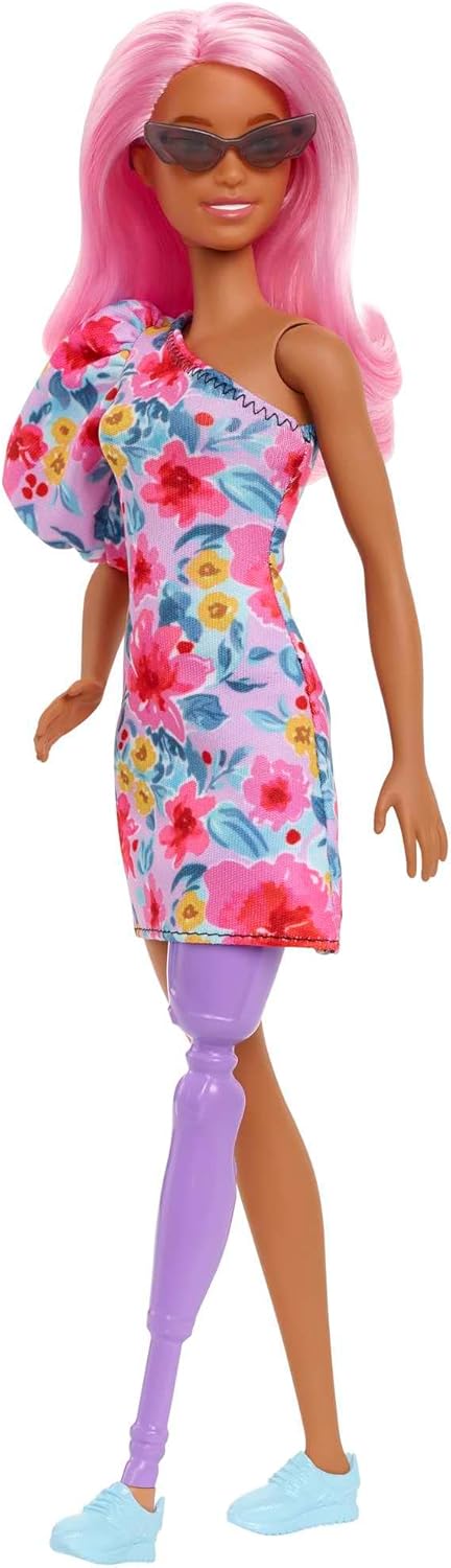 Barbie Fashionistas Doll Pink Hair, side angle
