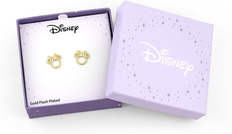 Disney Gold Minnie Mouse Bow Earrings - Image 3
