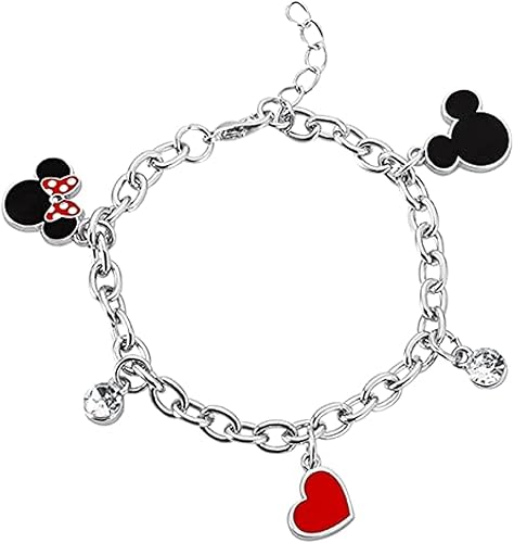 Disney Minnie & Mickey Mouse Charm Bracelet