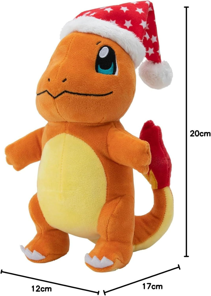 Pokémon 8” Charmander Plush with Santa Hat