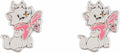 Disney Aristocats Marie Silver Plated Stud Earrings