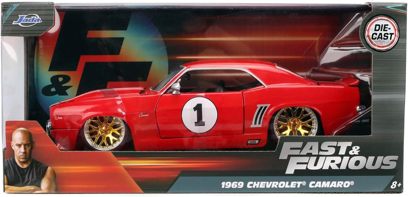 Jada Fast & Furious 1969 Chevrolet Camaro 1:24 Die Cast Model Car - Image 6