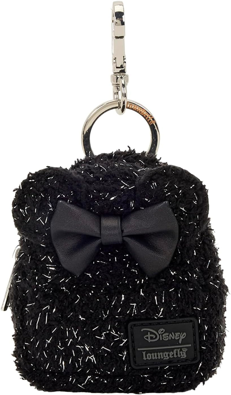 Loungefly - Disney Minnie Mouse Glitter Mini Backpack Charm detail shot