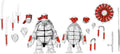 TMNT Comic First Turtles (Mirage Comics) Black And White 7" Scale Action Figure 2-Pack Teenage Mutant Ninja Turtles (view 3)