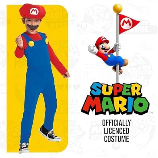Disguise Super Mario Bros. Mario Costume (3 4YR) - Image 4