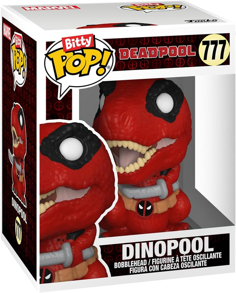 Deadpool Funko Bitty Pop! Vinyl Figure Dinopool 4-Pack, side angle