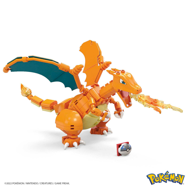 Mega Construx Pokémon Charizard Wonder Builders Construction, side angle