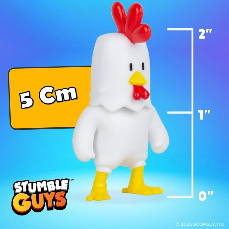 Stumble Guys Hat with 2 Articulated Figures, close-up detail