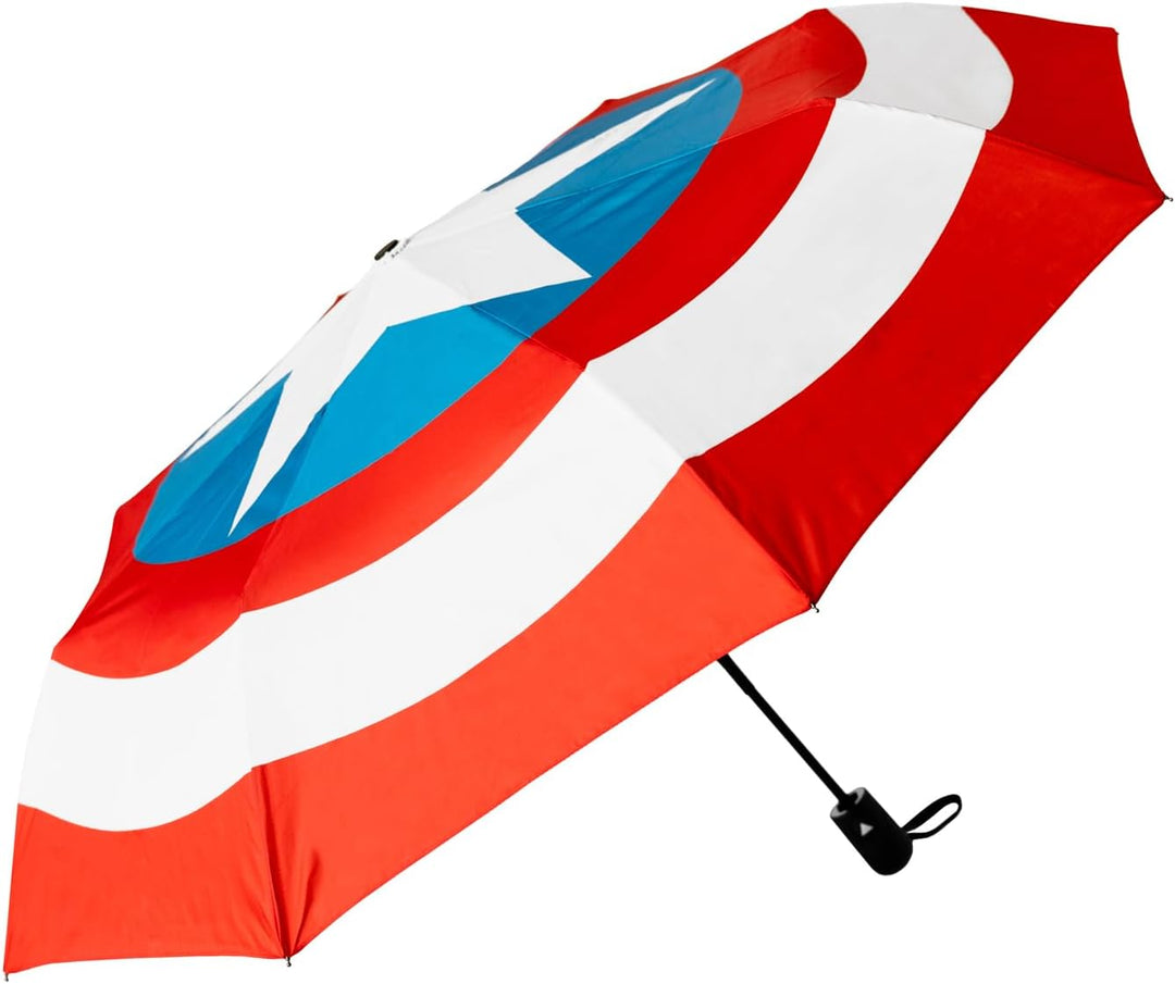 Grupo Erik Compact Umbrella Captain America | Lightweight, Foldable & With Cover, Small Travel Umbrella Kids | Captain America Gifts, Marvel Gifts Under 20 Pounds