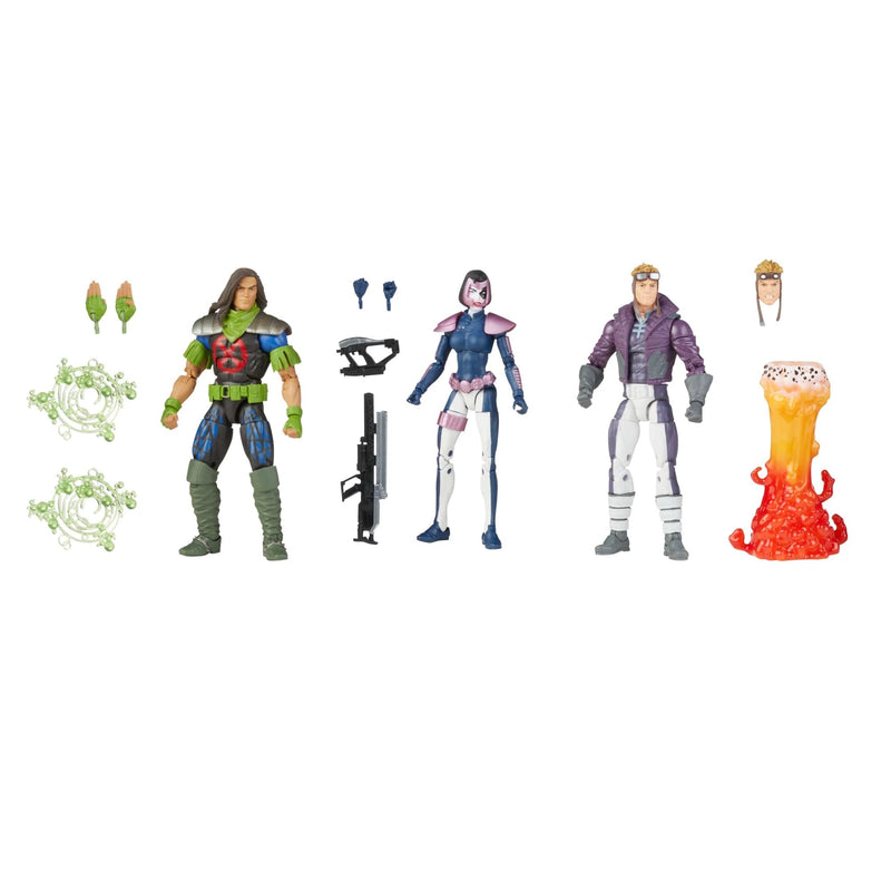 Marvel Legends Series X-Force Multipack Action Figures, rear view