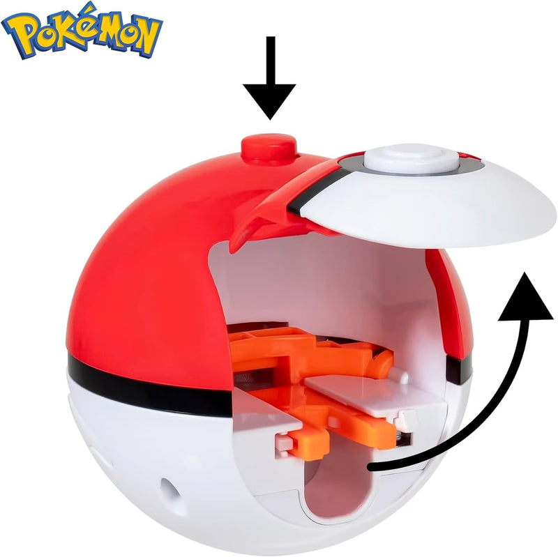 Pokemon Battle Spinning Top and Poke Ball Launcher Squirtle, rear view