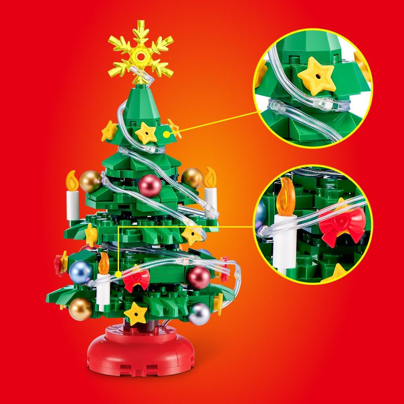 MAX Build More LED Christmas Tree Construction Mystery Capsule by ZURU (Styles Vary)