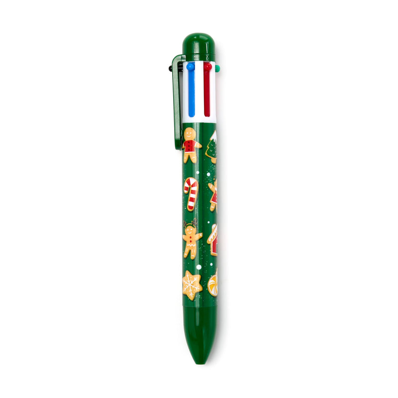 Multi Colour Pen (6 Colours) Christmas Baker Street Gingerbr, in display