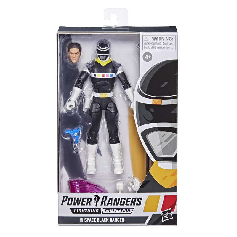 Power Rangers Lightning Collection In Space Black Ranger Ran, in display