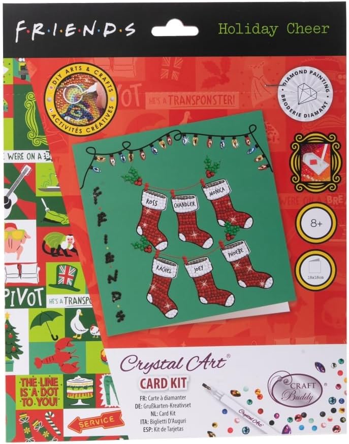 Holiday Cheer Crystal Art Card Kit 18x18cm alternate view 4