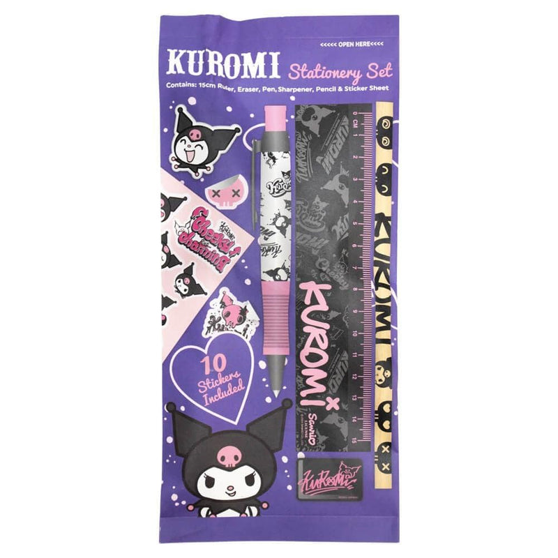 Kuromi 6pc Stationery Set