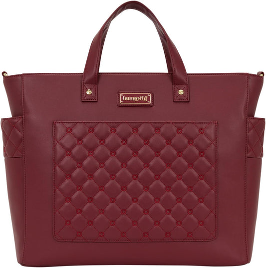 Loungefly - Red Convertible Backpack & Tote Crossbody Pin Trader Bag