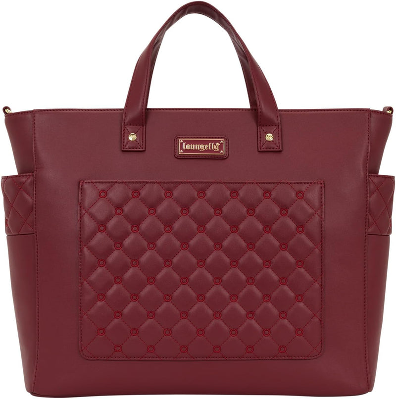 Loungefly - Red Convertible Backpack & Tote Crossbody Pin Trader Bag