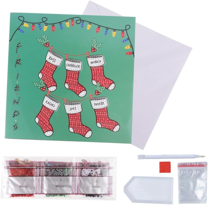 Holiday Cheer Crystal Art Card Kit 18x18cm alternate view 3