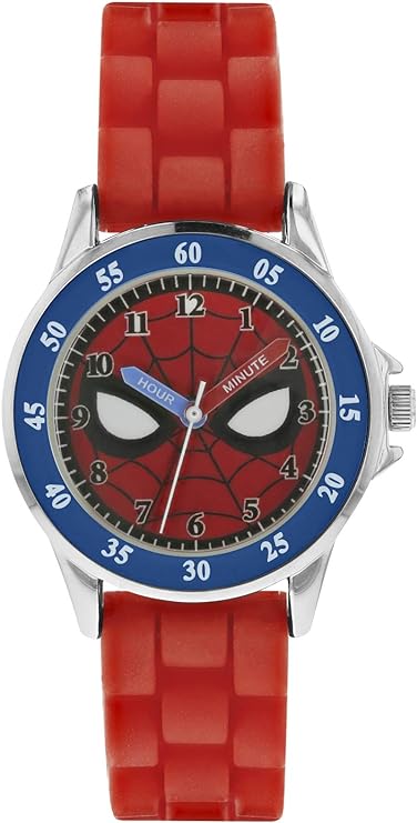 Marvel Spider-Man Red Silicone Strap Watch