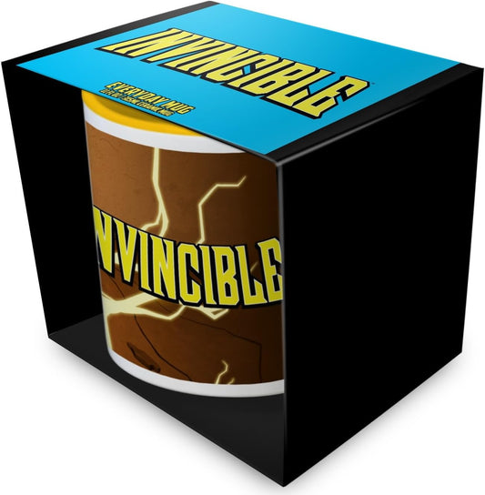 Invincible lightning yellow coloured inner ceramic mug 315ml