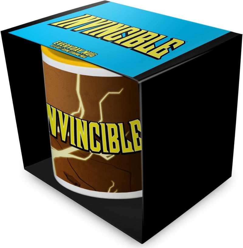 Invincible lightning yellow coloured inner ceramic mug 315ml