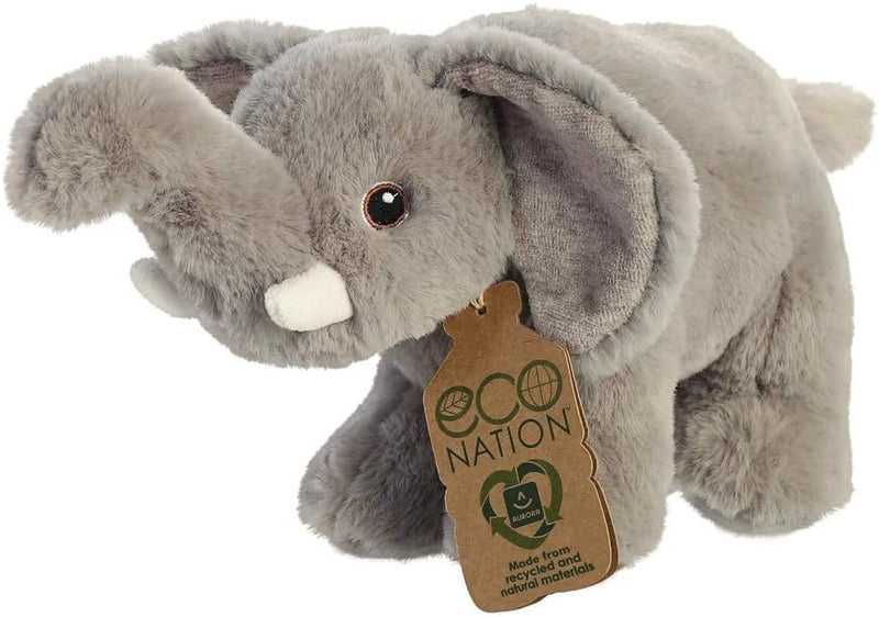 Elephant Eco Nation Eco Softies 8 Inch Plush side angle