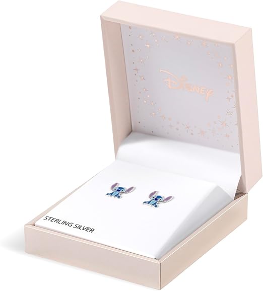 Disney Sterling Silver 925 Stitch Enamel Fill Stud Earrings - Image 3