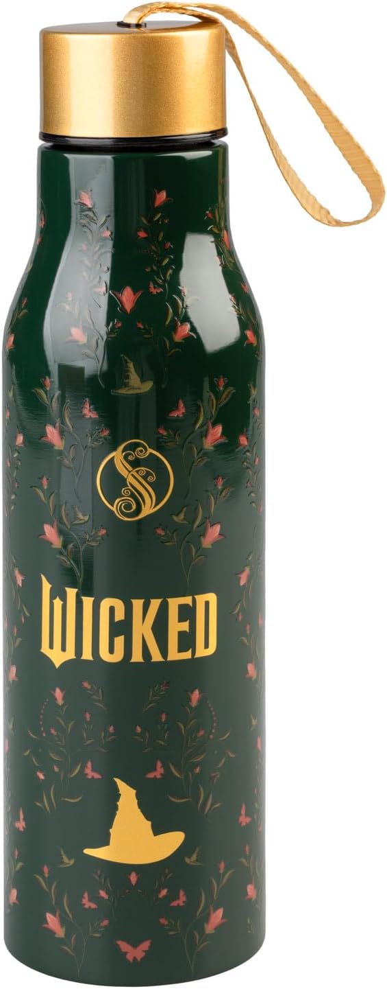 Grupo Erik Metal Water Bottle 500ml / 17oz - Wicked Merchandise | Hot and Cold Water Bottle Stainless Steel, Cute Travel Bottles Gym | Wicked Gifts Under 20 Pounds