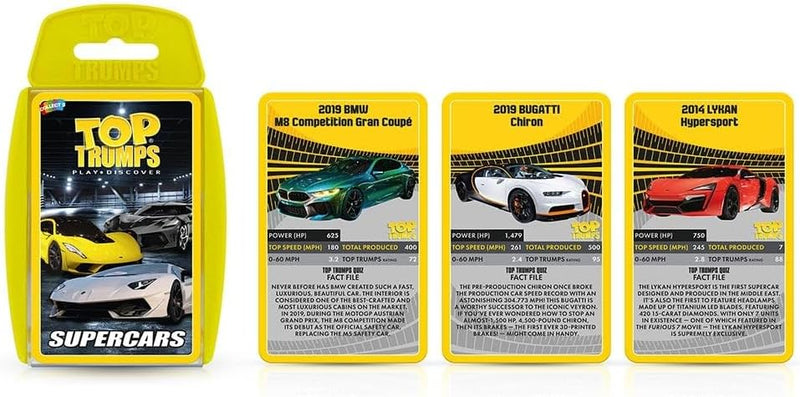 Top Trumps Supercars Racing Card Game