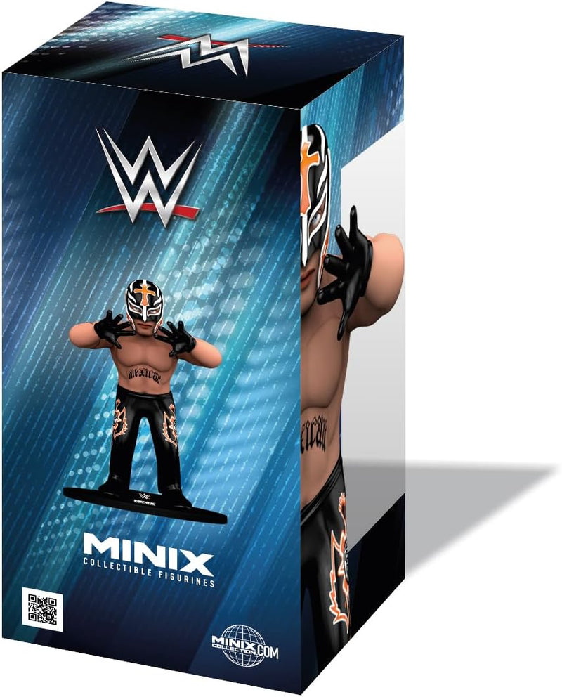 Rey Mysterio WWE MINIX Sports Figure, in display