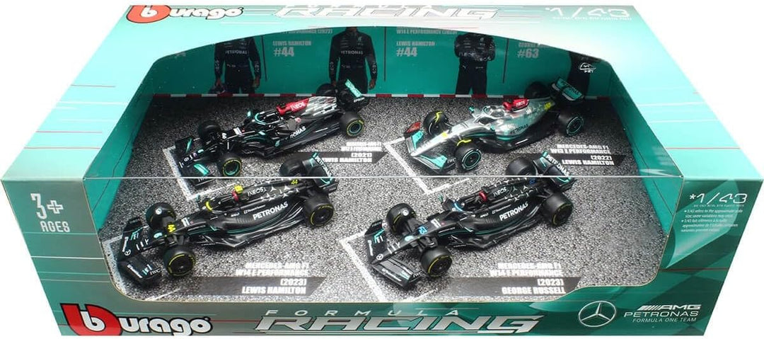 Formula 1 Mercedes-AMG F1 British GP Official Lewis Hamilton 4-Pack Set