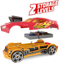 Hot Wheels 2 in 1 Race and Haul Storage Case Red