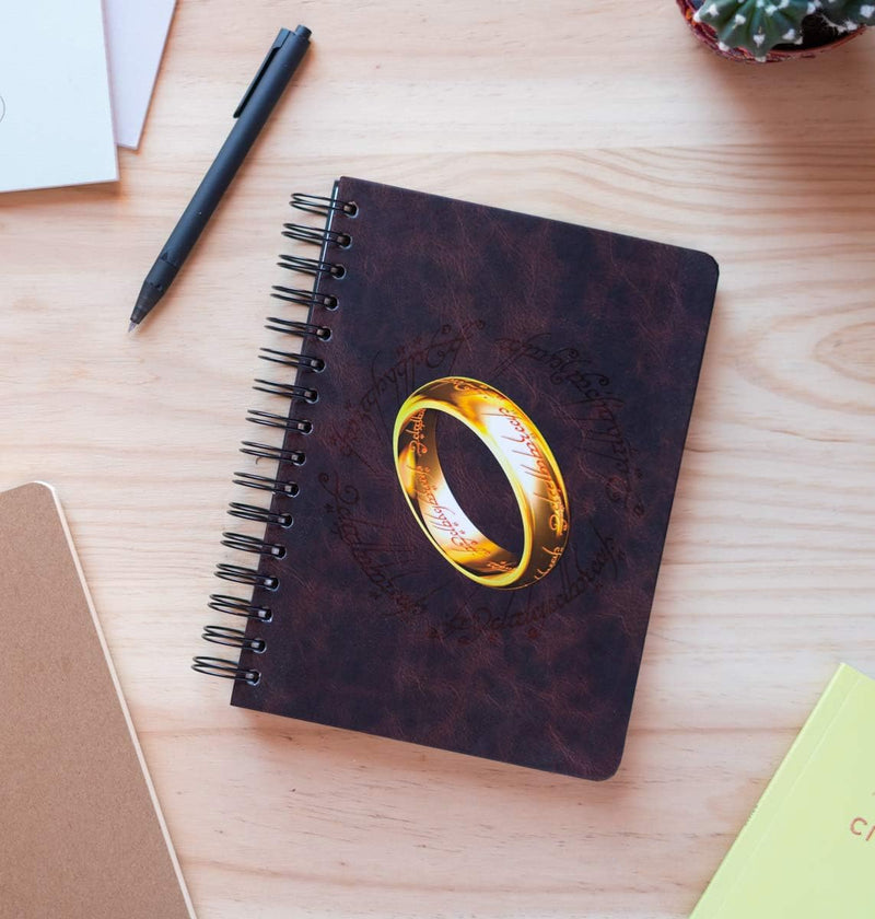 The Lord Of The Rings Hardcover A5 Notebook, side angle