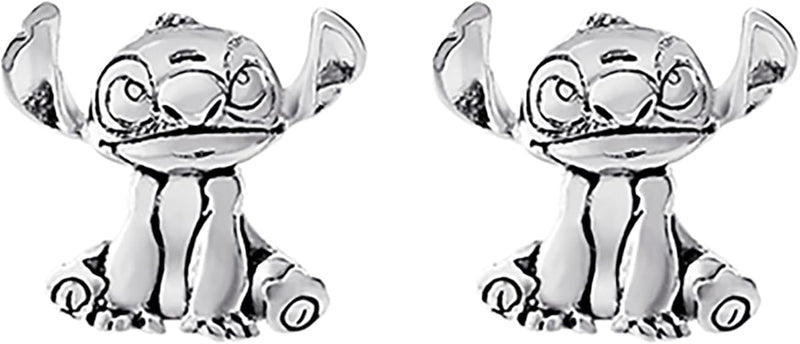 Disney Stitch Silver Plated Stud Earrings