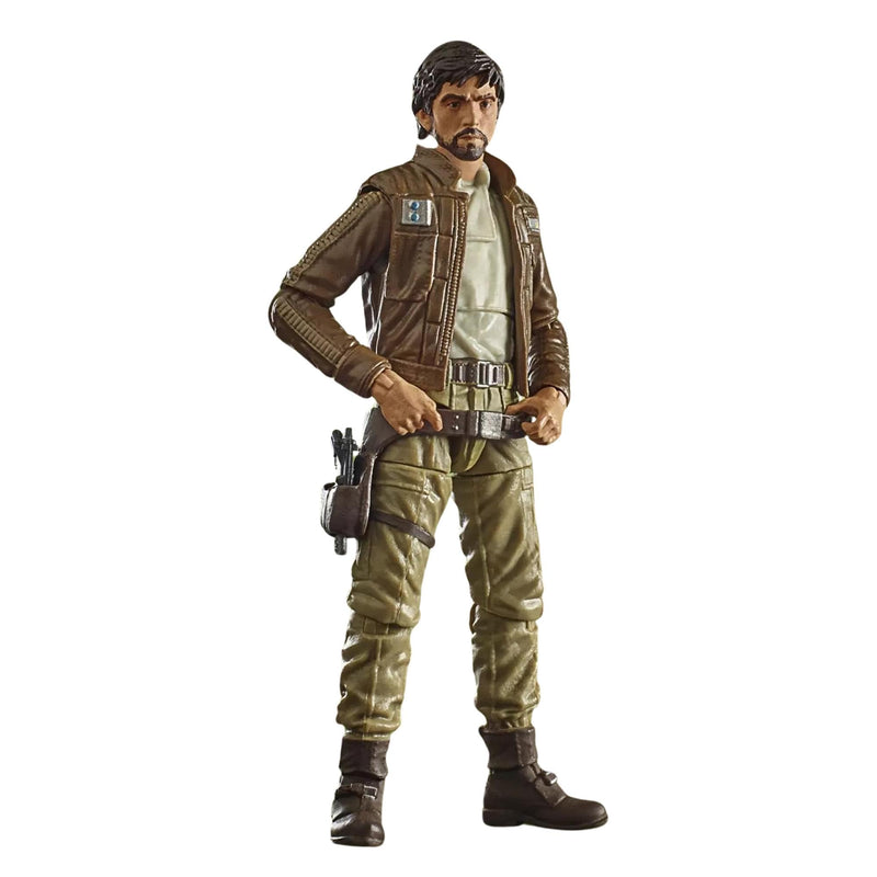 Captain Cassian Andor Star Wars Vintage Collection Figure, in display