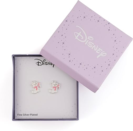 Disney Aristocats Marie Silver Plated Stud Earrings - Image 3