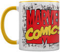 Marvel Comics Logo Coloured Inner Mug, in display