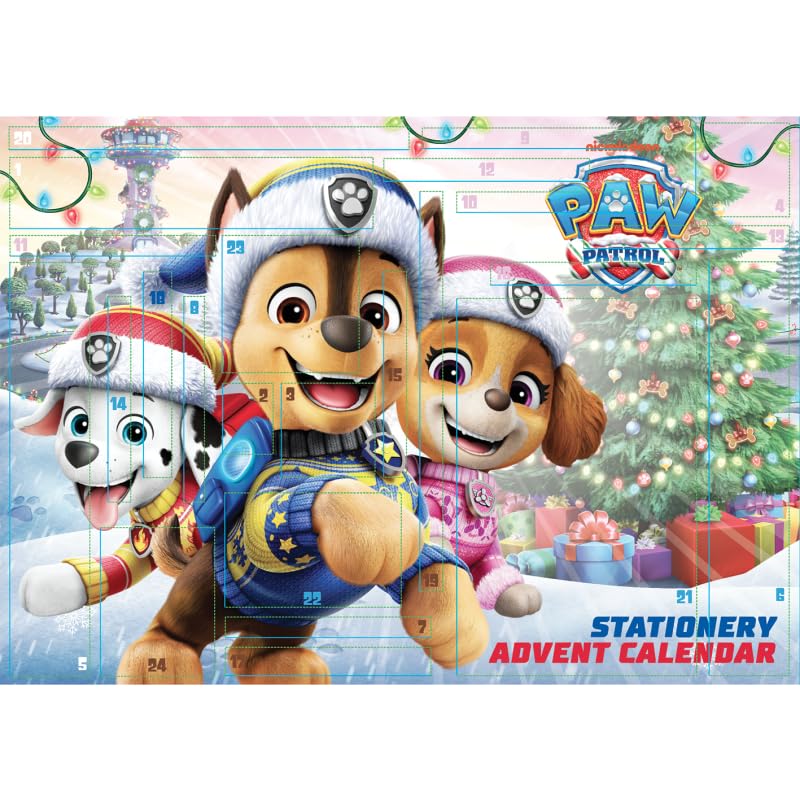 Paw Patrol Advent Calendar Stationery Set 2026