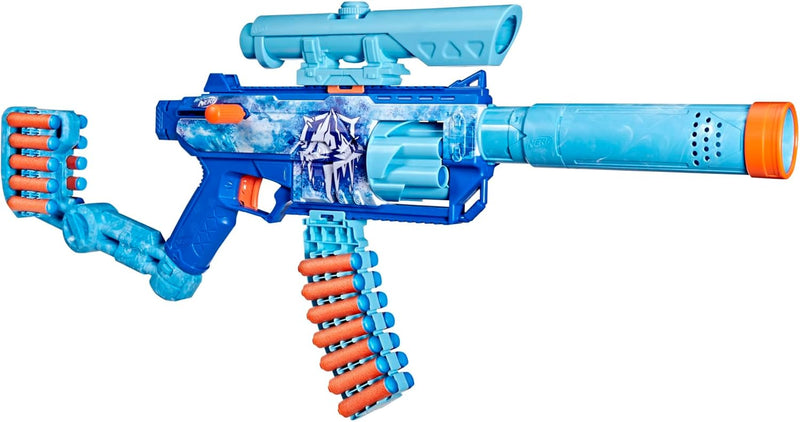 Nerf Loadout FrostFusion Blaster and 30 N1 Darts, rear view