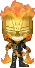 Funko Pop! Marvel's Midnight Suns (2022) - Ghost Rider (2023 Summer Convention Exclusive), side angle